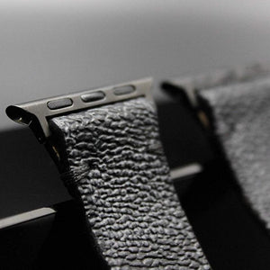 Apple Watch Band Handmade Re-Purposed Damier Graphite for Apple Watch Series 1, 2, 3, 4, 5, 6, SE