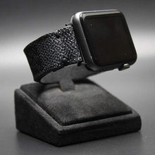 Load image into Gallery viewer, Apple Watch Band Handmade Re-Purposed Damier Graphite for Apple Watch Series 1, 2, 3, 4, 5, 6, SE