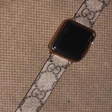 Load image into Gallery viewer, Apple Watch Band Handmade Re-Purposed GG Monogram for Apple Watch Series 1, 2, 3, 4, 5