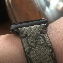 Load image into Gallery viewer, Apple Watch Band Handmade Re-Purposed GG Monogram for Apple Watch Series 1, 2, 3, 4, 5